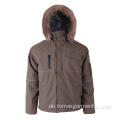 Khaki 100% Polyester Winterjacke